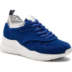 Sneakersy LIU JO - Karlie 14 B19009 PX025 Deep Blue 93933. Niebieskie półbuty damskie Liu Jo, bez wzorów, ze skóry, bez obcasa, na koturnie, bez zapięcia. W wyprzedaży za 369.00 zł.
