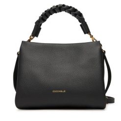 Torebka Coccinelle. Czarne torebki do ręki damskie Coccinelle, bez wzorów, klasyczne, bez dodatków. Za 1,499.00 zł.