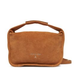 Torebka Patrizia Pepe. Brązowe torebki do ręki damskie Patrizia Pepe, bez wzorów, klasyczne, bez dodatków. Za 1,089.00 zł.