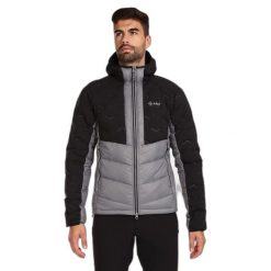 Kurtka puchowa Kilpi Tevery. Czarne kurtki snowboardowe męskie Kilpi, l, bez wzorów, z puchu, bez kaptura, narciarskie, primaloft. Za 680.25 zł.