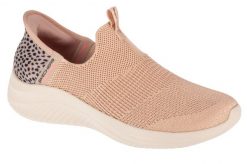 Buty sportowe Sneakersy damskie, Slip-Ins Ultra Flex 3.0 - New Energy. Czerwone obuwie sportowe damskie Skechers, bez wzorów, z materiału, trekkingowe. Za 329.99 zł.