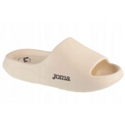 Klapki Damskie Logo. Czarne klapki damskie Joma, bez wzorów, z materiału, bez obcasa, na obcasie. Za 128.99 zł.