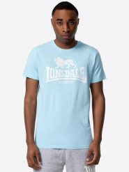 Koszulka Lonsdale St. Erney. Niebieskie koszulki sportowe męskie Lonsdale, s, bez wzorów, z bawełny, bez kołnierzyka, bez ramiączek. Za 119.50 zł.