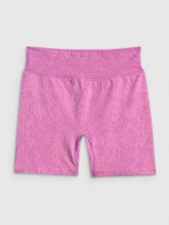 4F Spodenki treningowe bezszwowe damskie - różowe XS/S. Czerwone szorty damskie 4f, s, bez wzorów, z dzianiny, biznesowe, z podwyższonym stanem. Za 119.99 zł.