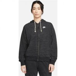 Bluza sportowa damska Nike Gym Vintage. Szare bluzy sportowe damskie Nike, s, bez wzorów, z kapturem. Za 294.80 zł.