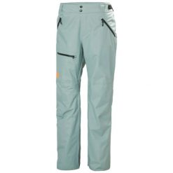 Spodnie narciarskie z kieszenią cargo Helly Hansen Sogn. Zielone spodnie sportowe męskie Helly Hansen, na zimę, m, bez wzorów, narciarskie. Za 749.95 zł.