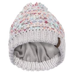 Trespass Irmina - Damska czapka typu beanie w kolorze jasnoszarym. Czerwone czapki i kapelusze damskie Trespass, bez wzorów, z dzianiny, sportowe. Za 211.99 zł.