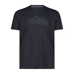 Koszulka męska CMP 30T5057. Czarne koszulki sportowe męskie CMP, m, bez wzorów, bez kołnierzyka, bez ramiączek, trekkingowe. Za 79.99 zł.