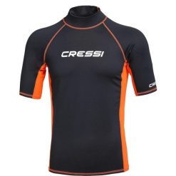Cressi Koszulka Rashguard Man. Brązowe koszulki sportowe męskie CRESSI, m, bez wzorów, z materiału, bez kołnierzyka, bez ramiączek, żeglarskie. Za 175.00 zł.
