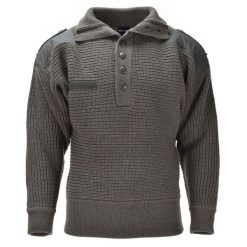 Sweter turystyczny męski Mil-Tec Tactical. Zielone swetry przez głowę męskie Mil-Tec, m, bez wzorów, z wełny, bez kołnierzyka. Za 403.70 zł.