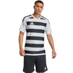 Koszulka męska adidas Hooped 26 Jersey. Czarne koszulki sportowe męskie Adidas, m, bez wzorów, z jersey, bez kołnierzyka, bez ramiączek, na fitness i siłownię, climacool (adidas). Za 90.99 zł.