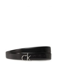 Calvin Klein Pasek Damski Ck Buckle Belt 3.0_Smooth K60K613156 Czarny. Czarne paski damskie Calvin Klein, bez wzorów, ze skóry. Za 139.99 zł.