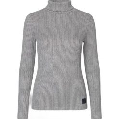 Sweter damski z golfem Kingsland Vikula. Szare swetry damskie KINGSLAND, na zimę, bez wzorów, bez kołnierzyka, bez ramiączek, bez kaptura. Za 445.50 zł.