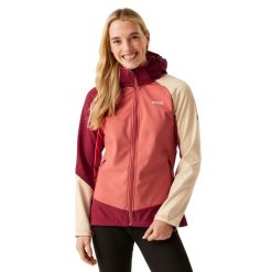 Kurtka Damska Desoto X Soft Shell. Czerwone kurtki damskie Regatta, m, bez wzorów, z elastanu, z kapturem. Za 169.99 zł.