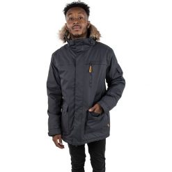 Parka "Mount Bear" w kolorze czarnym. Czarne parki męskie Trespass Men, m, bez wzorów, ze skóry, bez kaptura. W wyprzedaży za 307.95 zł.