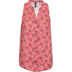 Bluzka bonprix koralowy w kwiaty. Bluzki damskie marki bonprix. Za 44.99 zł.