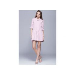 Luźna sukienka z asymetrycznym dołem róż H005. Sukienki damskie marki Harmony. Za 199.00 zł.