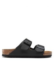 Birkenstock Klapki Arizona Birko-Flor 051791 Czarny. Czarne klapki męskie Birkenstock, ze skóry. Za 367.19 zł.