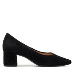 Czółenka HÖGL. Czarne czółenka damskie HÖGL, bez wzorów, bez obcasa, bez zapięcia. Za 439.99 zł.