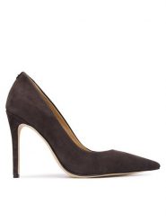 MICHAEL Michael Kors Szpilki Elyse 40F5EYHP1S Brązowy. Brązowe szpilki damskie MICHAEL Michael Kors, bez wzorów, ze skóry, bez obcasa, bez zapięcia. Za 679.99 zł.