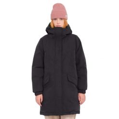 Parka dla kobiet Volcom Sleepi Puff Up. Czarne parki damskie Volcom, s, bez wzorów, z nylonu. Za 587.00 zł.