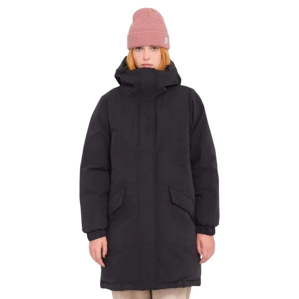Parka dla kobiet Volcom Sleepi Puff Up. Czarne parki damskie Volcom, s, bez wzorów, z nylonu. Za 587.00 zł.