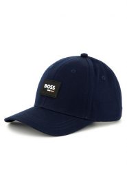 BOSS Czapka z daszkiem J51684 Granatowy. Niebieskie czapki dla dzieci Boss, bez wzorów, z bawełny. Za 119.99 zł.