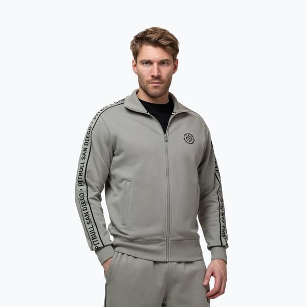 Bluza męska Pitbull Nexus Track Jacket. Szare bluzy męskie PITBULL, m, bez wzorów, z materiału, bez kaptura, na fitness i siłownię. Za 269.99 zł.