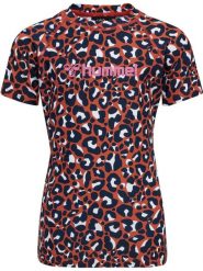 Koszulka dziewczęca Hummel Azul. Czerwone t-shirty i topy dla dziewczynek Hummel, bez wzorów, z elastanu, bez ramiączek. Za 176.50 zł.
