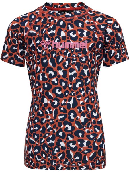 Koszulka dziewczęca Hummel Azul. Czerwone t-shirty i topy dla dziewczynek Hummel, bez wzorów, z elastanu, bez ramiączek. Za 148.50 zł.