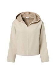 Opus Damska bluza z kapturem - Gubel Kobiety Sztuczne włókno beżowy marmurkowy, 38. Brązowe bluzy damskie Opus, bez wzorów, z materiału, z kapturem. Za 349.95 zł.