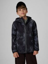4F Kurtka softshell wiatroodporna membrana 5000 chłopięca - czarna 164 (13-14 lat). Czarne kurtki i płaszcze dla chłopców 4f, bez wzorów, z softshellu, klasyczne, bez kaptura. Za 199.99 zł.