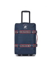 Beverly Hills Polo Club Walizka kabinowa BHPC-WAL-001-S Granatowy. Niebieskie walizki męskie Beverly Hills Polo Club, bez wzorów, z materiału. Za 279.99 zł.
