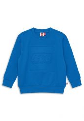 Bluza Bawełniana Dziecięca LEGO Sky100 Niebieska. Niebieskie bluzy dla chłopców LEGO, na wiosnę, z aplikacjami, z bawełny, bez ramiączek, bez kaptura. Za 179.99 zł.