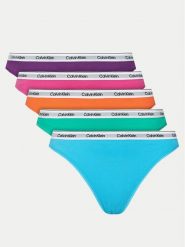 Calvin Klein Underwear Komplet 5 par fig klasycznych 000QD5208E Kolorowy. Figi damskie Calvin Klein Underwear, xs, bez wzorów, z bawełny. Za 239.99 zł.