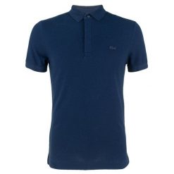 Męska koszulka polo Lacoste. Niebieskie koszulki polo męskie Lacoste, m, bez wzorów, z bawełny, eleganckie, bez ramiączek. Za 706.99 zł.