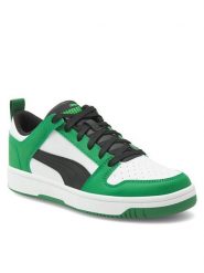 Puma Sneakersy REBOUND LAYUP LO SL JR 370490 24 Zielony. Zielone buty sportowe chłopięce Puma, bez wzorów, z syntetyku, bez zapięcia. Za 249.99 zł.
