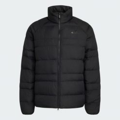 KURTKA OCIEPLANA ESSENTIALS PACKABLE. Brązowe kurtki męskie Adidas, l, bez wzorów, z materiału, bez kaptura. Za 349.00 zł.