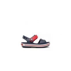 Sandały Chłopak Crocs Crocband czerwony. Czerwone sandały chłopięce Crocs, z materiału, bez zapięcia. Za 179.99 zł.