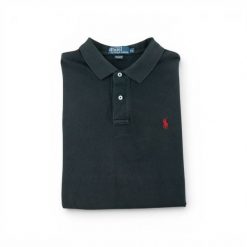 Second life - Polo Ralph Lauren męskie koszulka z krótkim rękawem - Stan dobry. Czarne koszulki polo męskie Ralph Lauren, l, bez wzorów, z materiału, casualowe, bez ramiączek. Za 85.16 zł.