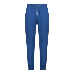 Spodnie do biegania CMP. Niebieskie spodnie sportowe męskie CMP, bez wzorów, z dresówki, do biegania. Za 244.50 zł.