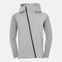 Kurtka z kapturem Uhlsport Pro. Czarne kurtki sportowe męskie Uhlsport, m, bez wzorów, z dresówki, na fitness i siłownię. W wyprzedaży za 302.50 zł.