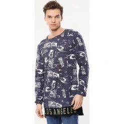 Granatowa Koszulka Dial. Bluzki z długim rękawem męskie Born2be. Za 24.99 zł.