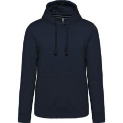 Bluza z kapturem Kariban. Niebieskie bluzy męskie KARIBAN, m, bez wzorów, z kapturem. Za 193.50 zł.