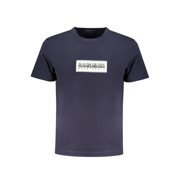 Koszulka męska Napapijri S-Box Logo. Niebieskie koszulki sportowe męskie Napapijri, m, bez wzorów, bez kołnierzyka, bez ramiączek, do biegania. Za 109.99 zł.