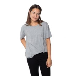 Koszulka damska Protest Prtsires. Szare t-shirty damskie Protest, bez wzorów, z bawełny, bez kołnierzyka. Za 151.00 zł.