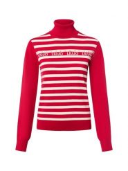 Liu Jo Collection sweter z golfem Kobiety czerwony|biały, XS. Białe swetry damskie Liu Jo Collection, xs, bez wzorów, eleganckie, bez kołnierzyka, bez ramiączek, bez kaptura. Za 329.95 zł.