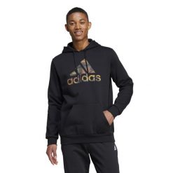 Bluza z kapturem męska ADIDAS Gym & Pilates. Brązowe bluzy męskie Adidas, m, bez wzorów, z bawełny, z kapturem, na fitness i siłownię. Za 179.99 zł.