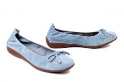 JOSEF SEIBEL 74809 984 535 Fenja 09 skyblue, baleriny damskie. Niebieskie baleriny damskie Josef Seibel, bez wzorów, ze skóry, bez obcasa. Za 305.92 zł.