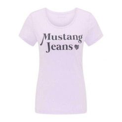 T-shirt Damski Alexia. Fioletowe t-shirty damskie Mustang, bez wzorów, sportowe, bez kołnierzyka. Za 119.99 zł.